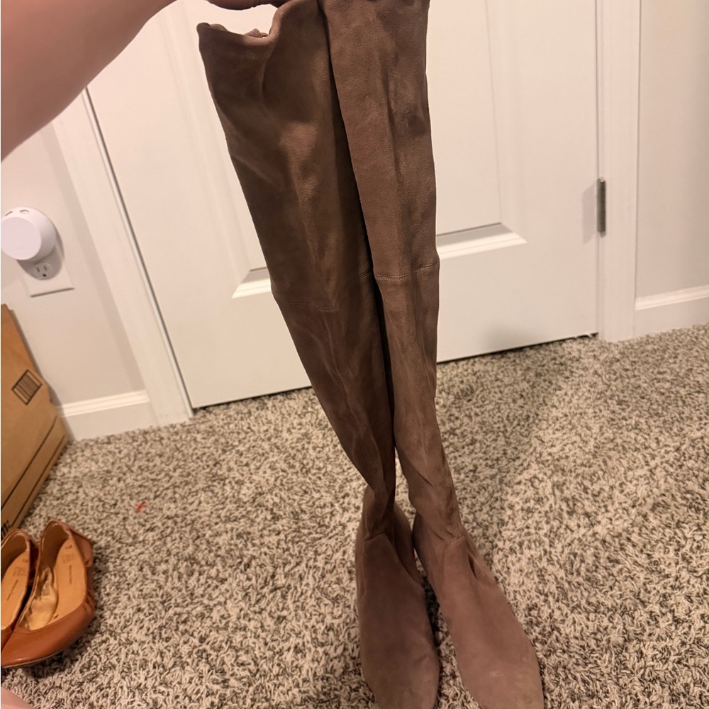 Stuart Weitzman Brown Over-the-Knee Boots